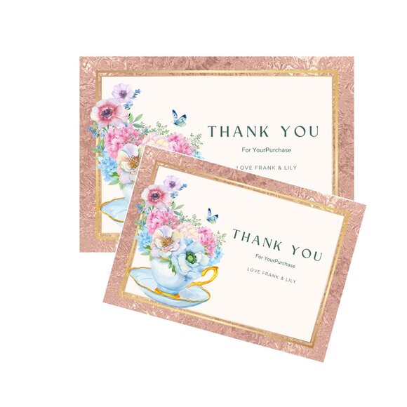 Thank You Cards, Thank You for Shopping Cards, Thank you for Your Order - Picture 1 of 9